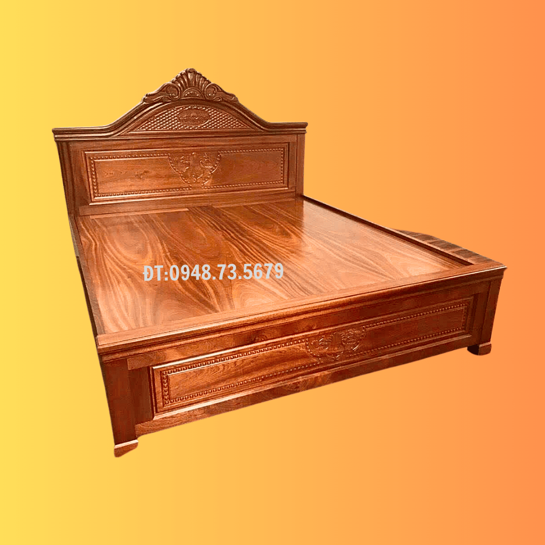 GIƯỜNG NGỦ GỖ XOAN ĐÀO 1M6 X 2M - GN14