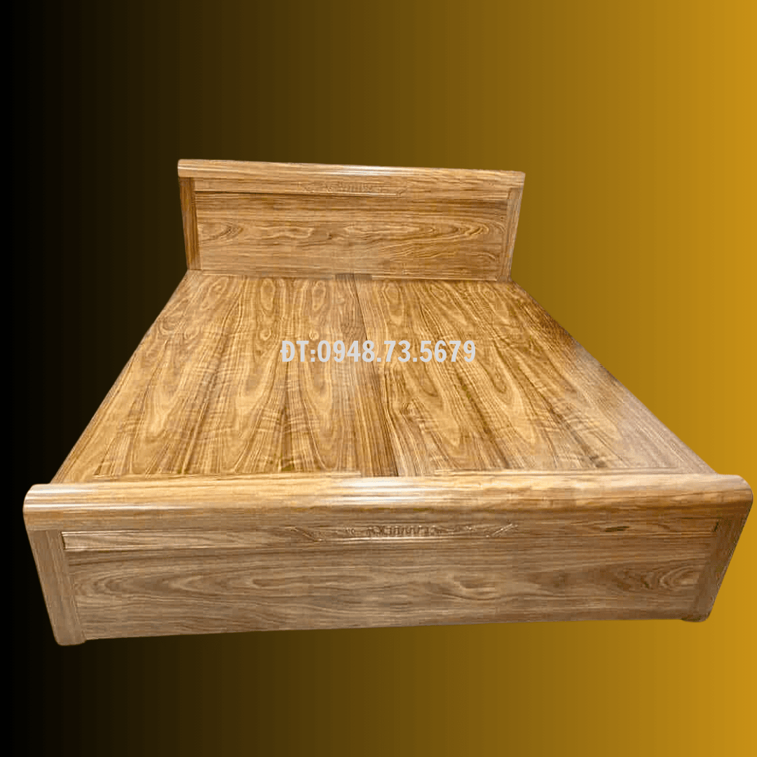 GIƯỜNG NGỦ 1M6 X 2M GỖ HƯƠNG XÁM - GNH6