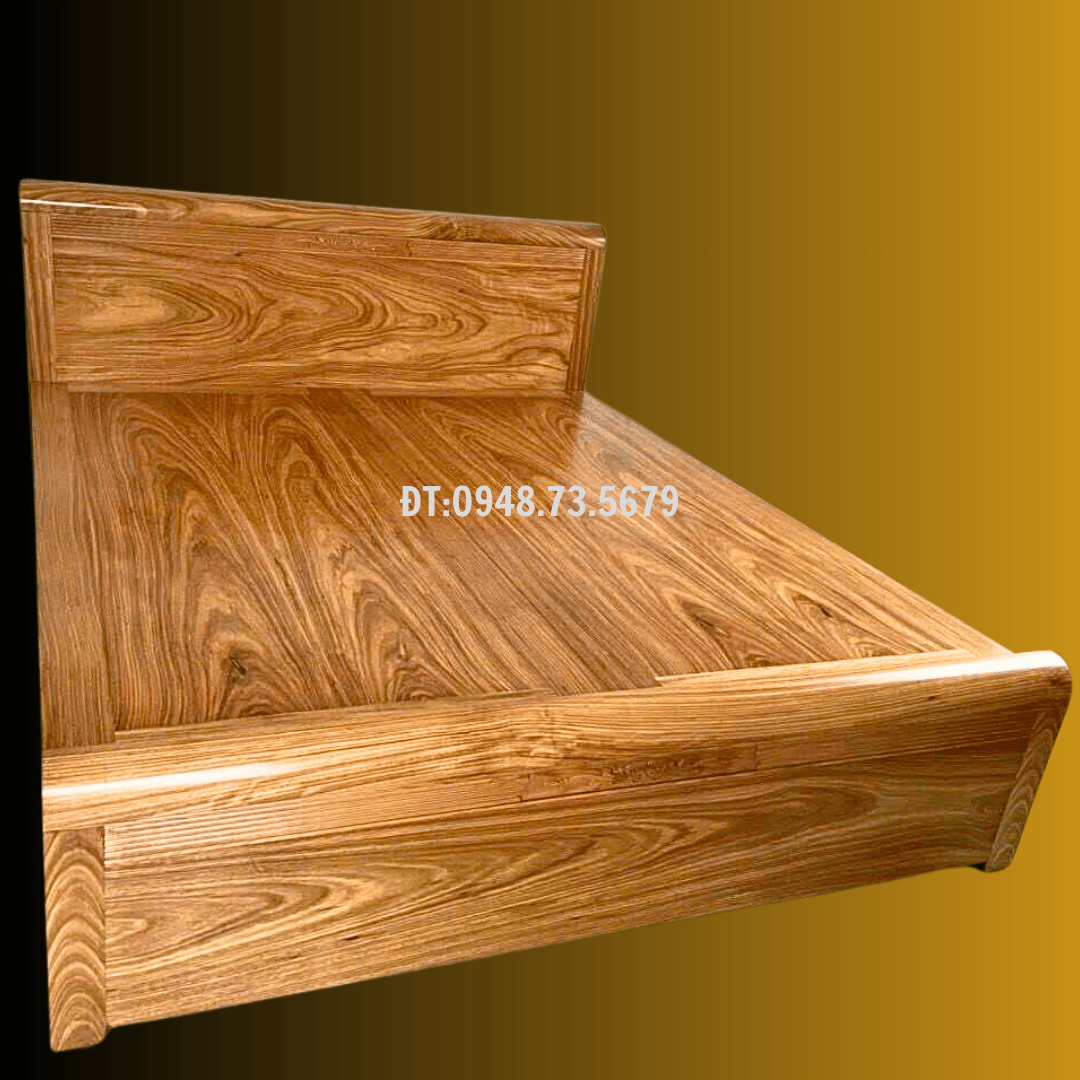 GIƯỜNG PHÒNG NGỦ ĐẸP 1M8 X 2M GỖ HƯƠNG XÁM - GNH7