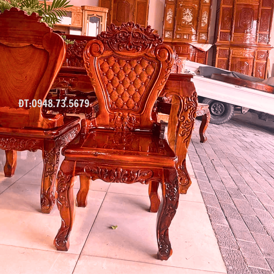 BỘ BÀN GHẾ PHÒNG ĂN 8 GHÊ NUIS GỖ TRÀM -BAT1 4 4 1