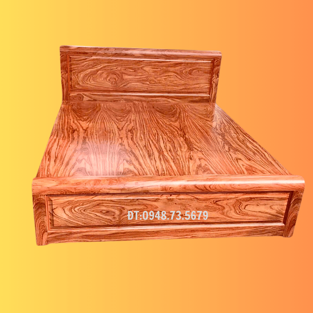 GIƯỜNG GỖ ĐẸP 1M6 X 2M GỖ HƯƠNG ĐÁ - GNH4 6 6 2