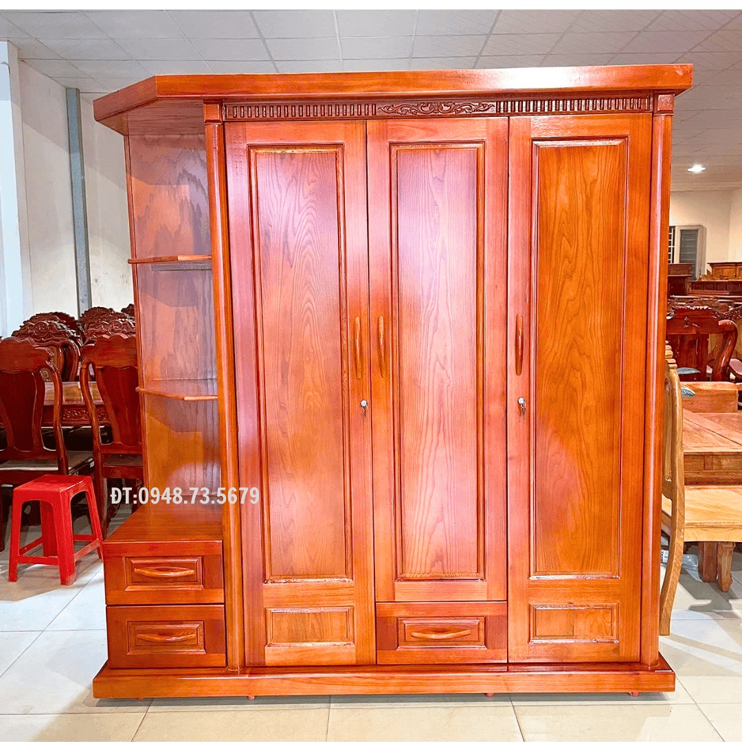 TỦ QUẦN ÁO 2M GỖ SỒI - TAS2