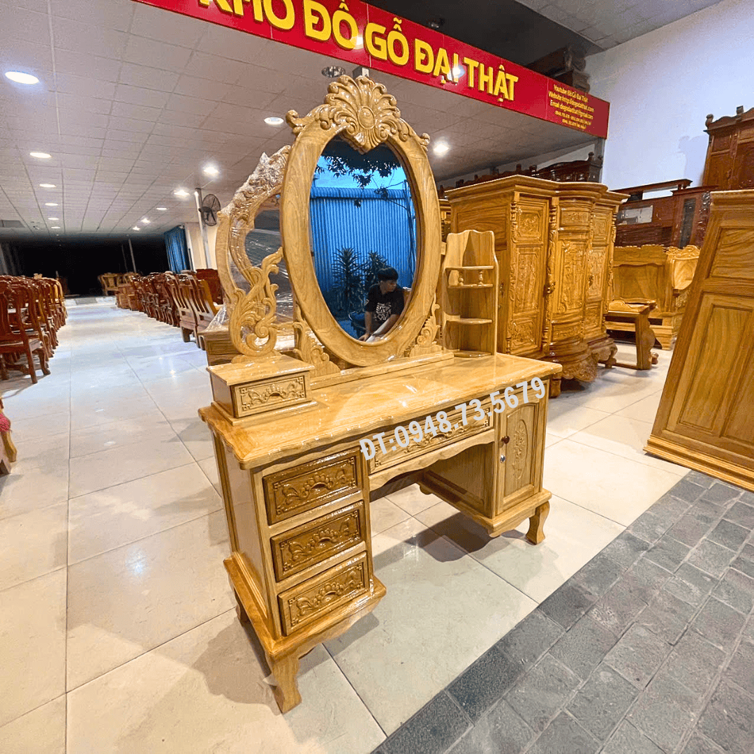 BÀN PHẤN 1M1 GỖ GÕ ĐỎ - BPG7